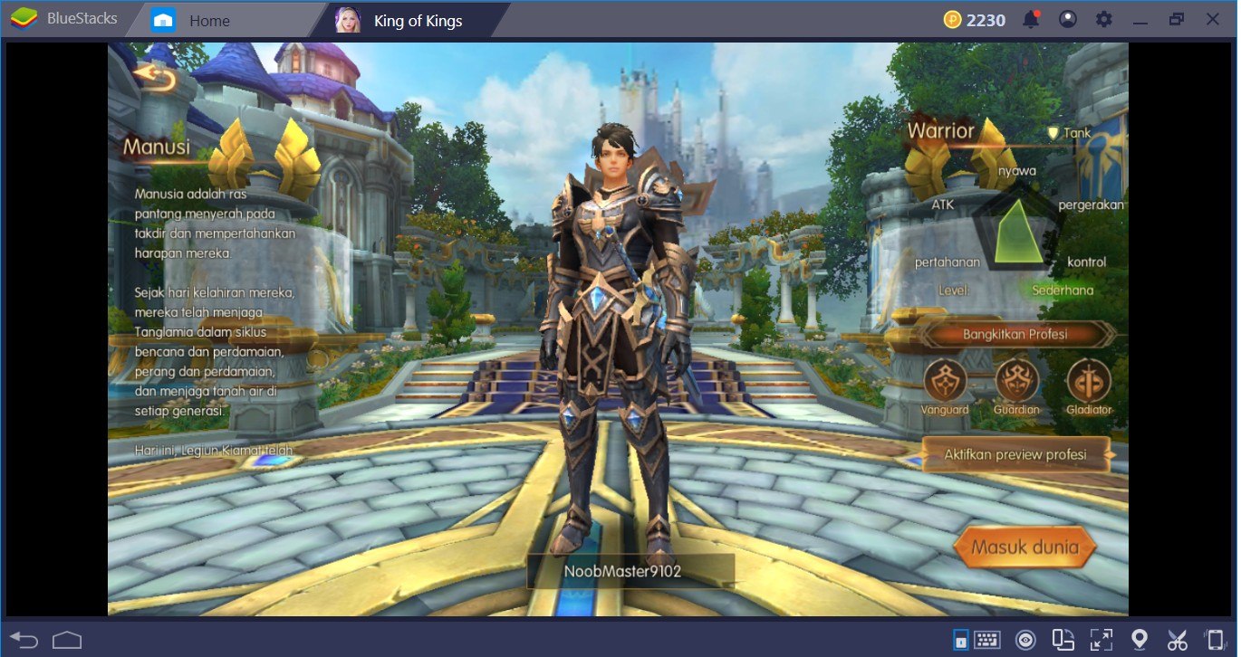 Cara Pemula Keren Main King of Kings di PC dengan Bluestacks