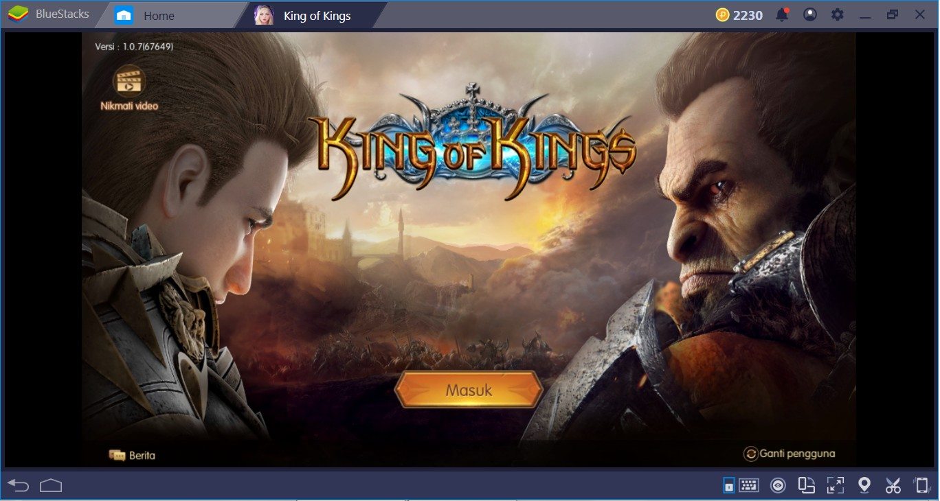 Cara Pemula Keren Main King of Kings di PC dengan Bluestacks